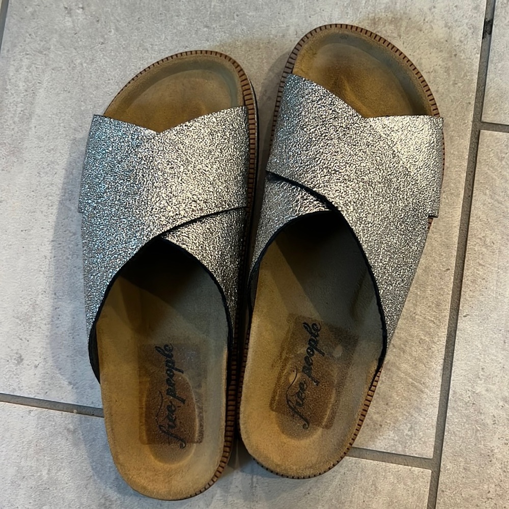 Free People Silver Sandals